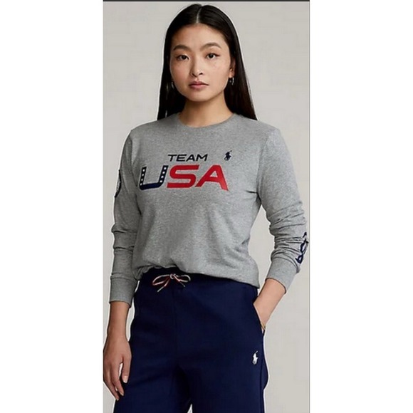 POLO RALPH LAUREN‎ Olympic Team USA 2022 long Sleeve Shirt Large - Picture 1 of 12